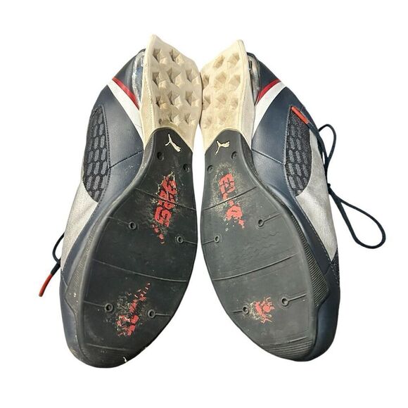 Puma Power Race BMW Motorsports Men's 10.5 Cat Navy Blue Silver Shoes 304420 02 - Picture 7 of 8